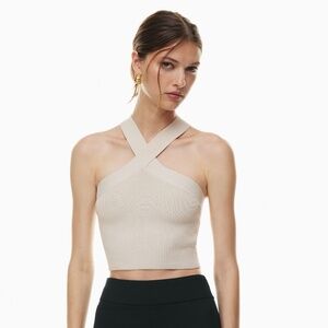 Aritzia Sculpt Knit Criss Cross Tank